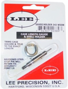 LEE Case Lenght Gauge & Shell Holder 243 Winchester Super Short Magnum (WSSM) 90389